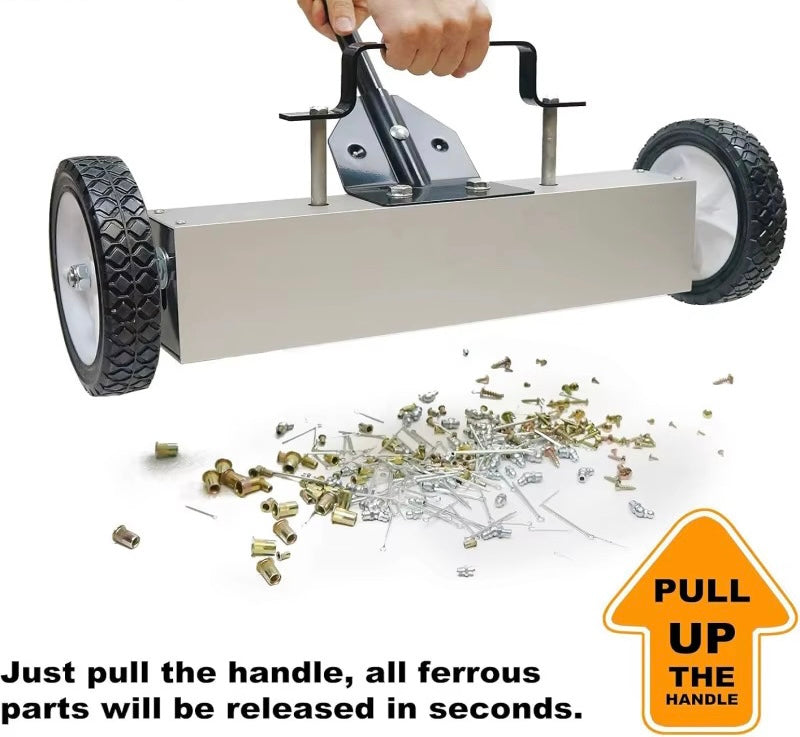 Brabus Magnetic Sweeper 24”™ | Heavy Duty Rolling Magnet - Brabus Tools Inc